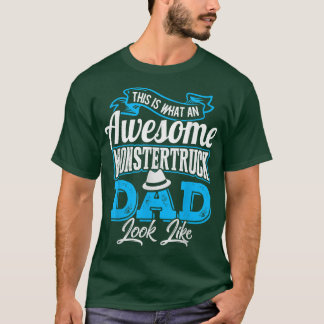 Cool Monster Truck Dad Shirt Retro Vintage Monster T Shirt