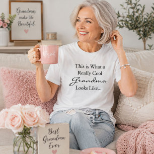 Cool Mormor Rolig Mormor Födelsedagspresent T Shirt