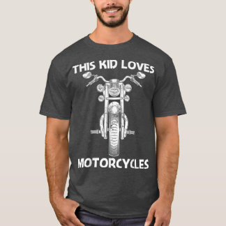 Cool Motorcycle Design For Kids Boys Road Ride Mot T Shirt