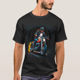 Cool motorcyklist som kör motorcykel t shirt