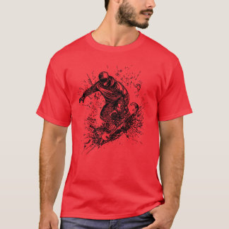 Cool Mountain Sports Jump Style Snowboard Move ret T Shirt