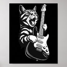Cool Music Love | Rock Katt Spelar Elgitarr