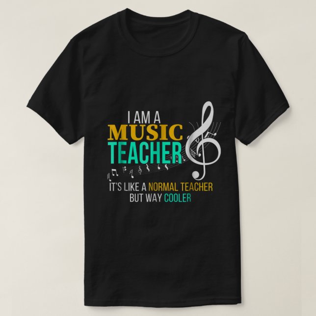 Cool Music Teacher Gift | Funny Teacher Quote T Shirt (Design framsida)