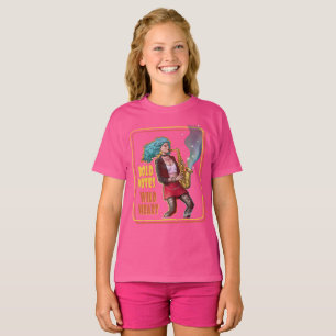 Cool Musik Flicka – Modiga Noter, Vilt Hjärta T Shirt