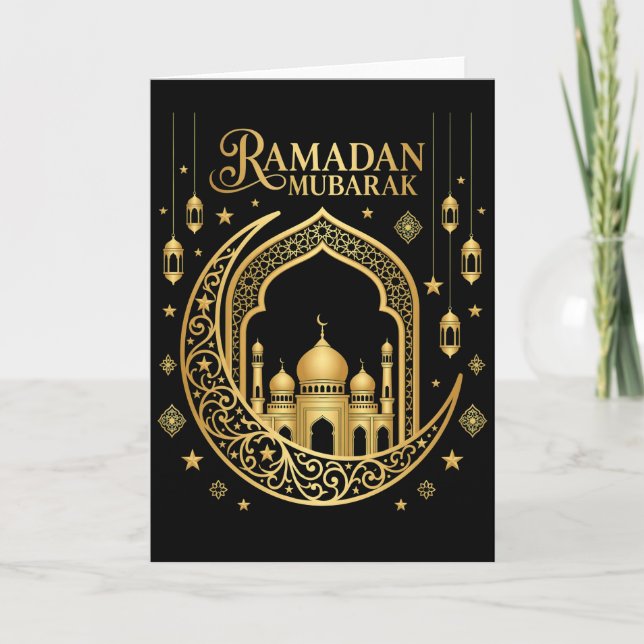 Cool Muslim Ramadan-bön Tro Vördnad Kort (Framsida)