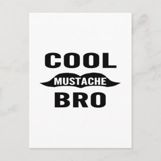 Cool Mustache Bro Vykort