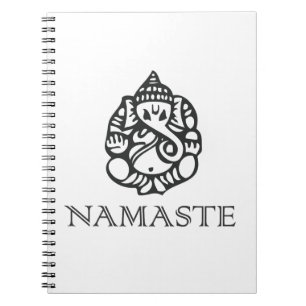 Cool Namaste Ganesh-design B/S Anteckningsbok