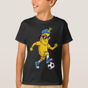 Cool Nana spelar fotboll fotbollsspelare rolig fru T Shirt