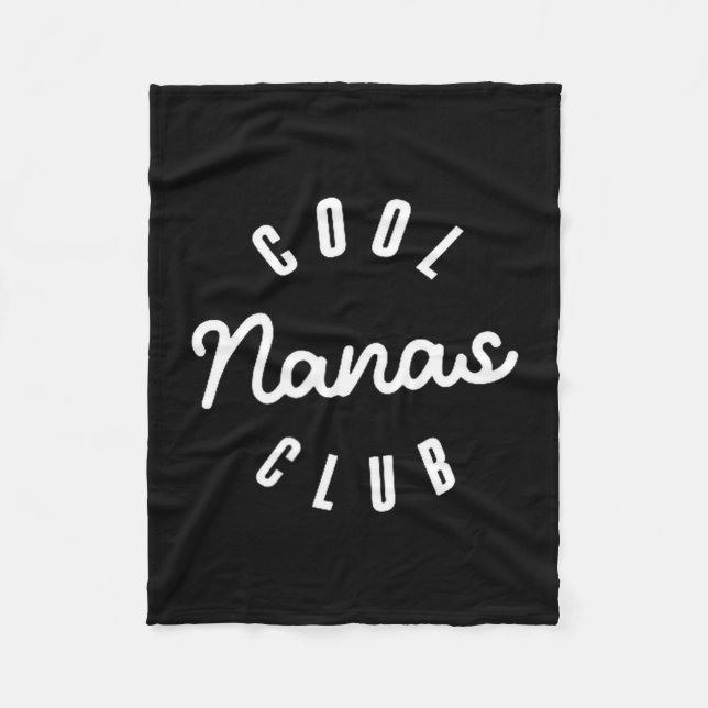 Cool nanas klubben nana rolig mors dag  fleecefilt (Framsidan)