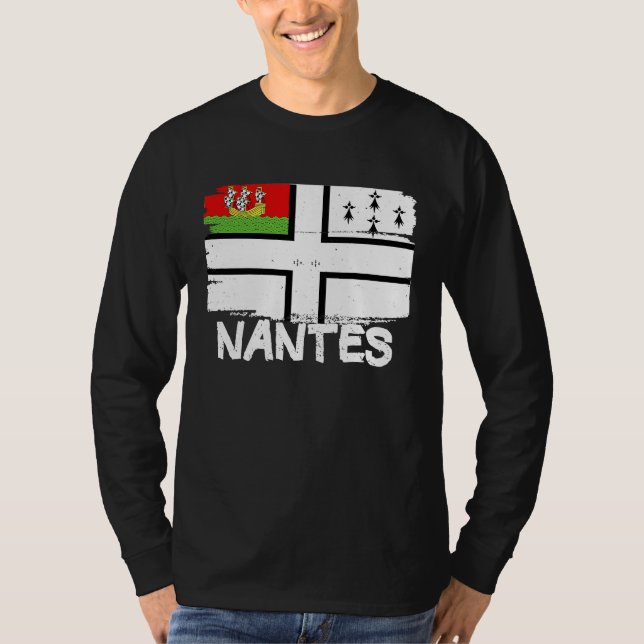 Cool Nantes Flag T Shirt (Framsida)