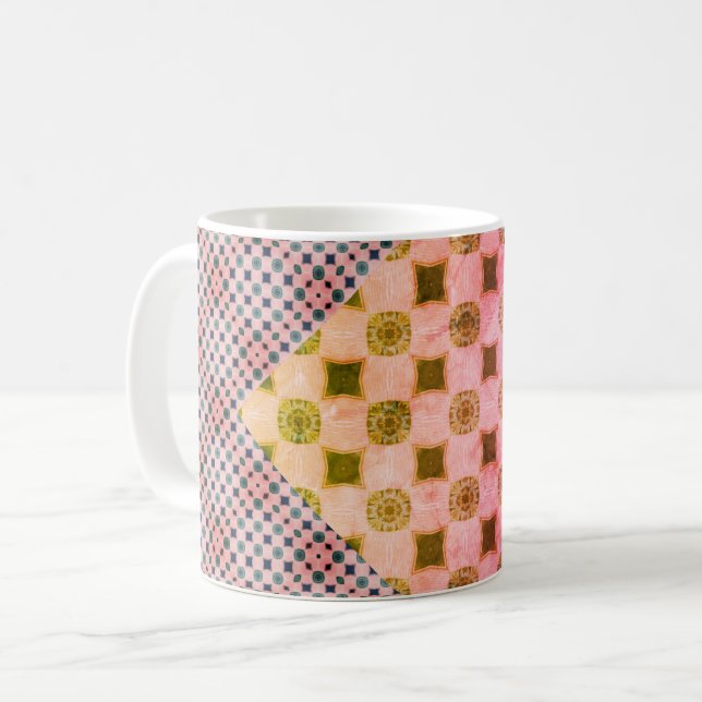 Cool New Beginnings Country Pattern Kaffemugg (Framsida vänster)