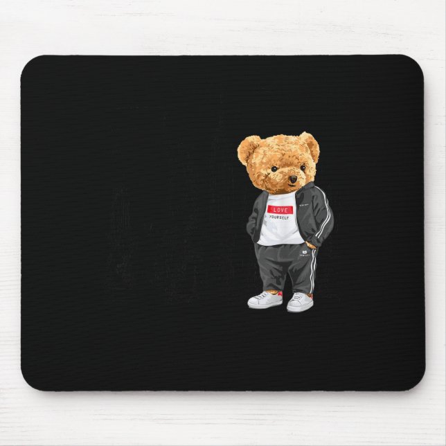 Cool New York City Teddy Bear Illustration Graphic Musmatta (Framsidan)