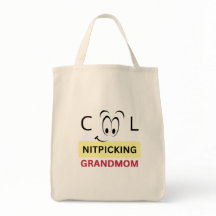 "Cool Nitpicking Grandmom" Toteväska – Rolig & St