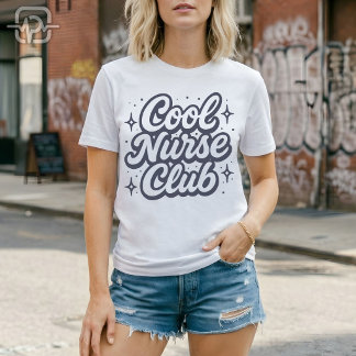 Cool Nurse Club Retro Sjuksköterska Vård T Shirt