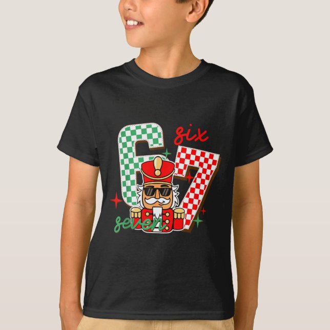 Cool Nutcracker Christmas 67 Six Seven Gen Alpha S T Shirt (Framsida)