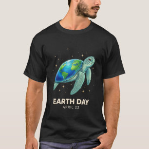 Cool Ocean älskare Earth Day 22 april sköldpadda p T Shirt