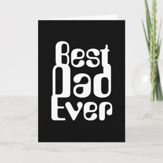 COOL OCH MINIMALISTISK "VÄRLDENS BÄSTA PAPPAN" KOR KORT