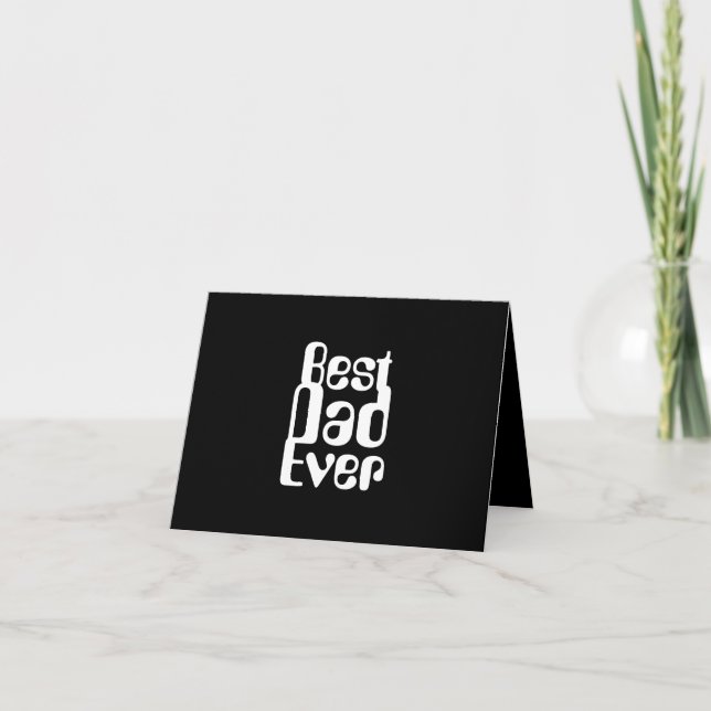 COOL OCH MINIMALISTISK "VÄRLDENS BÄSTA PAPPAN"-KOR TACK KORT (Framsida)