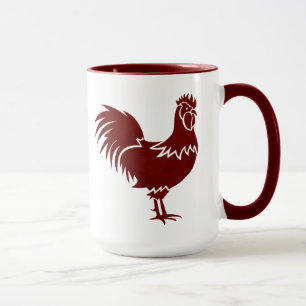 Cool och rustik landsbygdstjock mugg