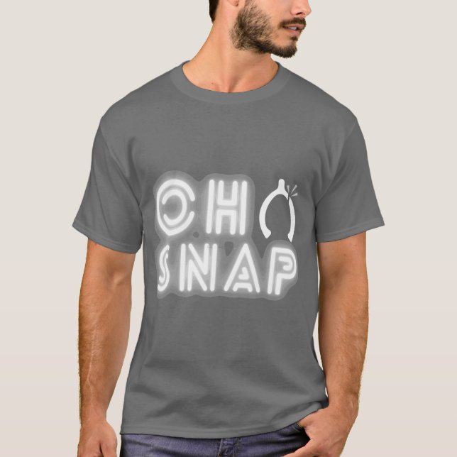 Cool Oh Snap Funny Wishbone Thanksgiving T Shirt (Framsida)