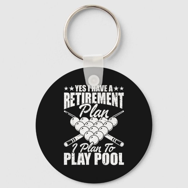 Cool Ol Design For Men Women Billiards Lover Ol Pl Nyckelring (Framsida)