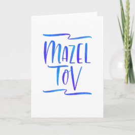 Cool Ombre Mazel Tov Välkomstkort Kort