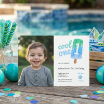 Cool One Popsicle Pojken 1-årsdag