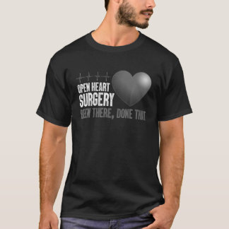 Cool Open Heart Surgery Art Men Women Heart Attack T Shirt
