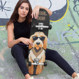 Cool Otterhound with Sunnies Mini Skateboard Bräda 18,5 Cm