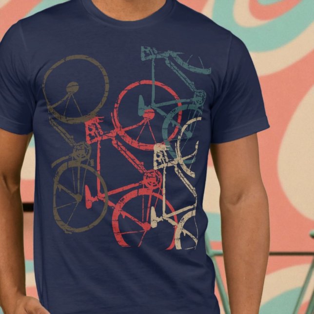 Cool Overlapped Bikes / Bicycles T Shirt (Skapare uppladdad)