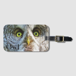 Cool Owl Bagageetikett Bagagebricka