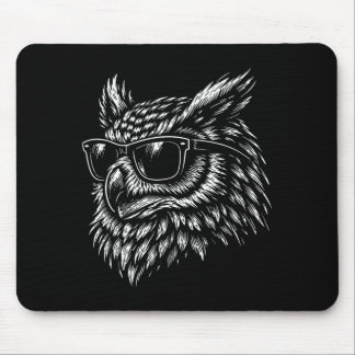 Cool owl bird with sunglasses vintage ink retro musmatta