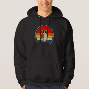 Cool Owl Retro Hoodie