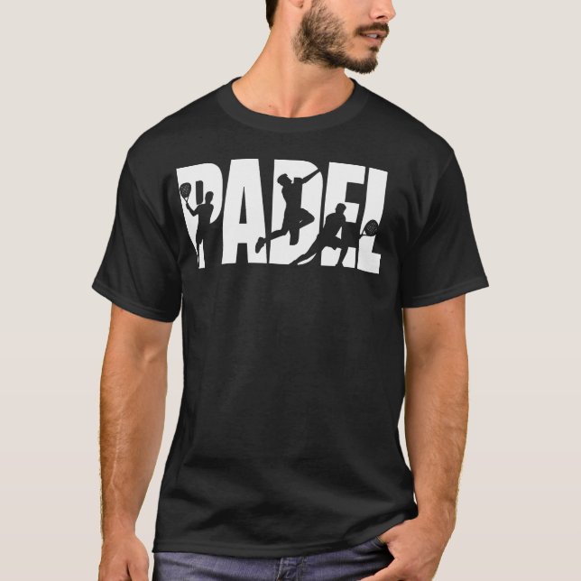 Cool Padelracket Sport Padel T Shirt (Framsida)