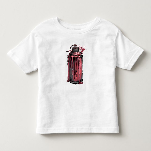 Cool Paint Drip Spray Can T-Shirt for Boys – Stree (Framsida)