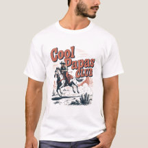Cool Papas Club Retro Western Cowboy Pappa rolig
