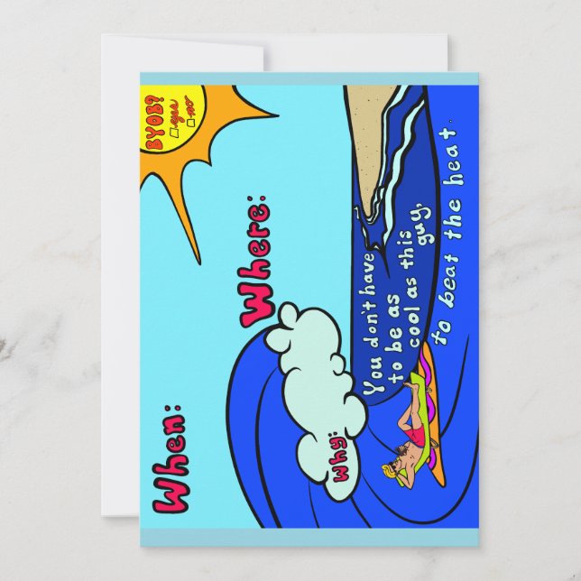Cool party invite  inbjudningar (Framsida)