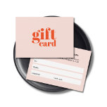Cool Pastel Bold Beauty White Stripes Visitkort<br><div class="desc">Elegant customizable gift certificate card design for beauty or fashion related professionals. Simple chic design with pastel background and fonts.</div>