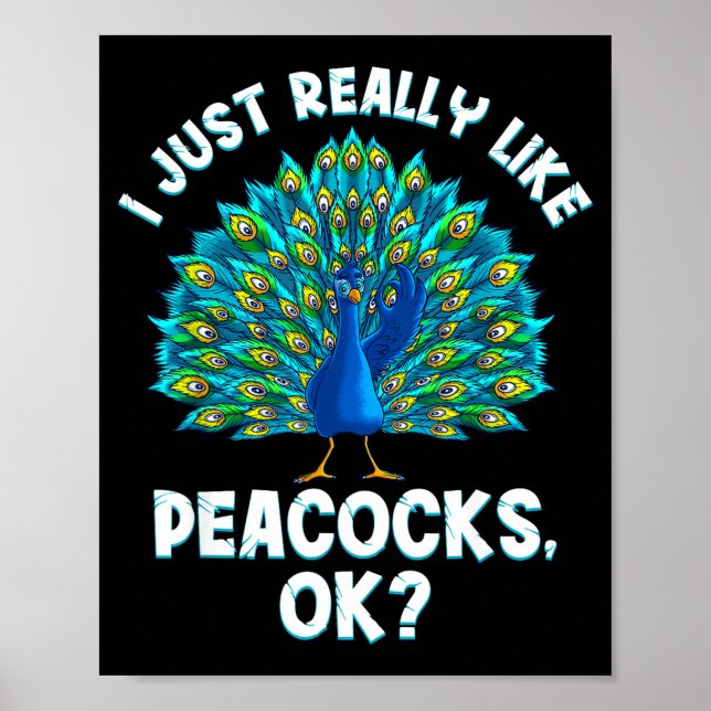 Cool Pea Design For Men Women Kids Bird Pea Lovers Poster (Framsidan)