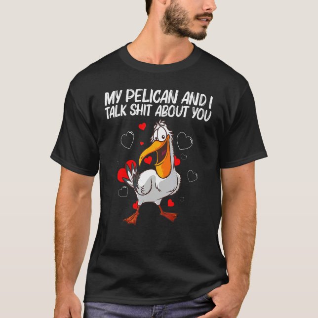 Cool Pelican For Men Women Zoo Pelicans Bird Zooke T Shirt (Framsida)