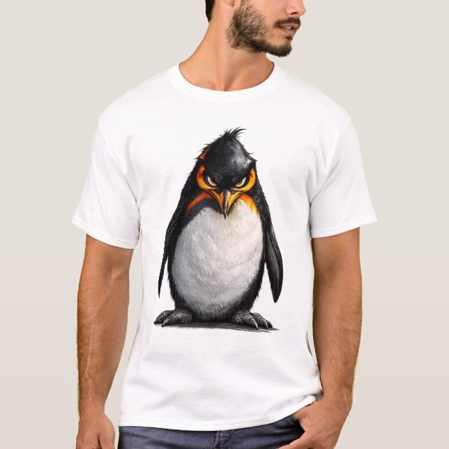 Cool Penguin T-Shirt – Stilrent djurdjursdesign (Framsida)