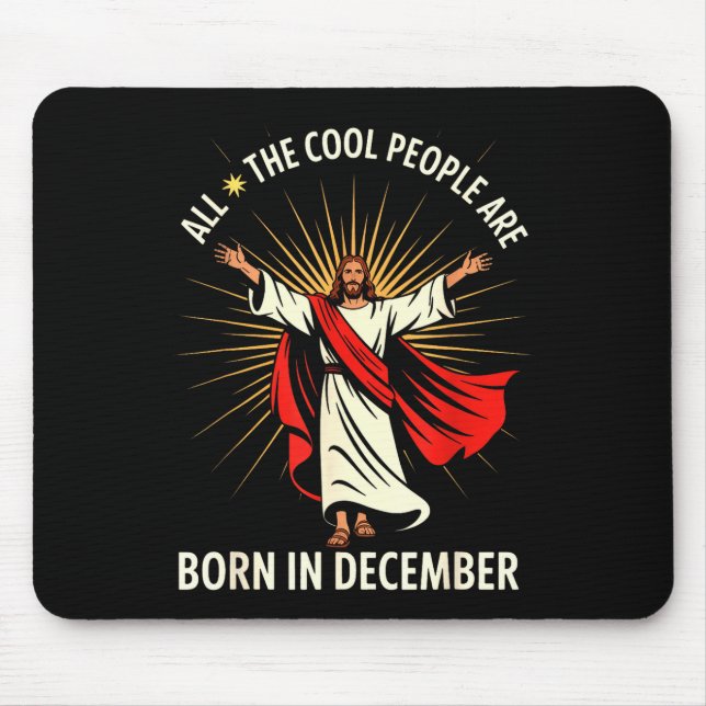 Cool People Are Born In December Christian Christm Musmatta (Framsidan)