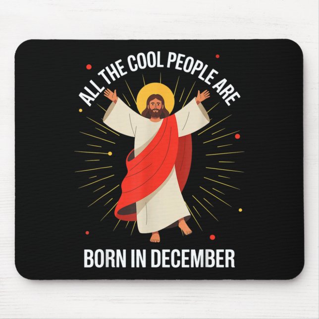 Cool People Are Born In December Christian Christm Musmatta (Framsidan)