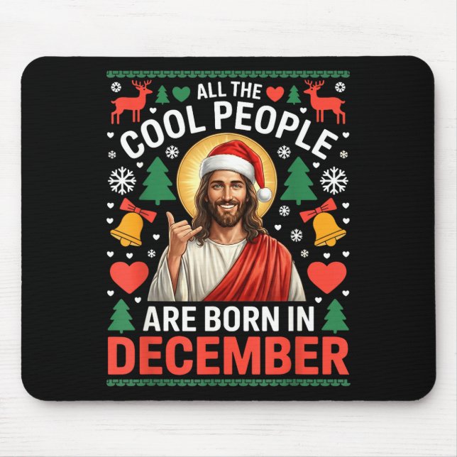 Cool People Are Born In December Christian Christm Musmatta (Framsidan)