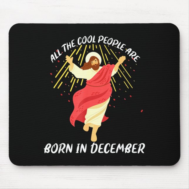 Cool People Are Born In December Christian Christm Musmatta (Framsidan)