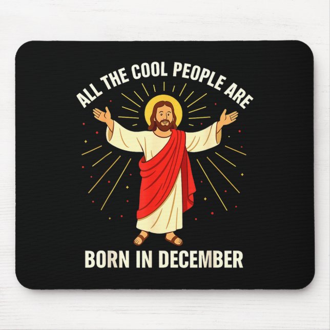 Cool People Are Born In December Christian Christm Musmatta (Framsidan)