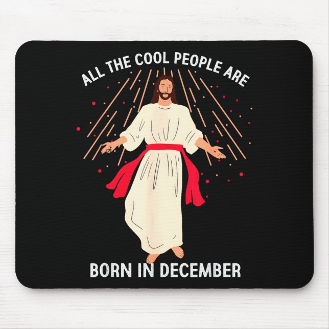 Cool People Are Born In December Christian Christm Musmatta (Framsidan)