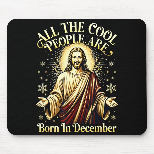Cool People Are Born In December Christian Christm Musmatta (Framsidan)