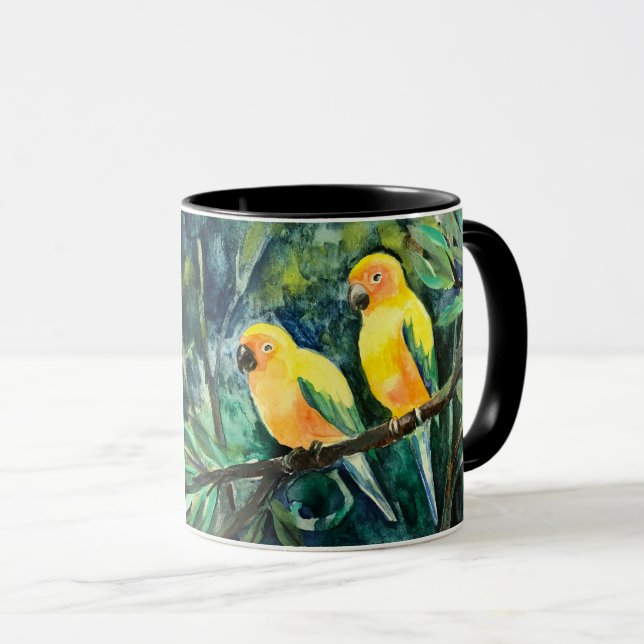 Cool People Have Parrots Mugg (Framsida höger)