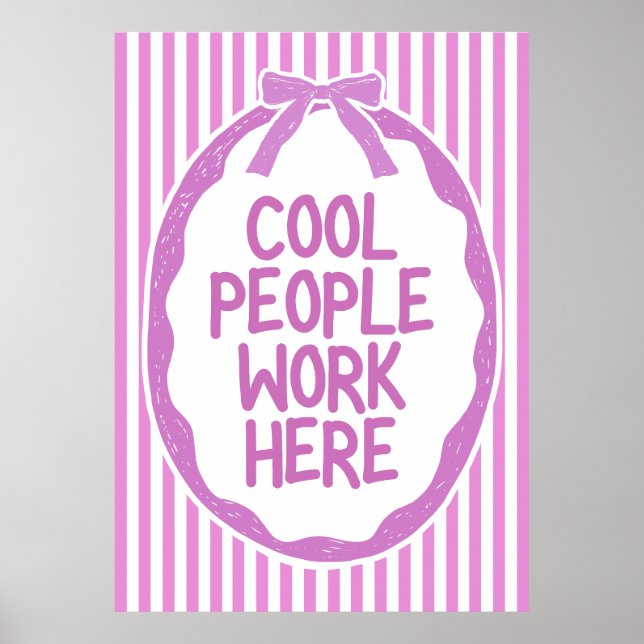 Cool People Work Poster (Framsidan)
